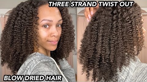 Three Strand Twist Out On Long Natural Hair