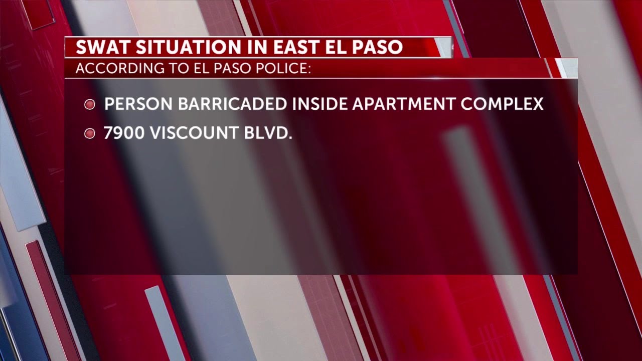 SWAT standoff in East El Paso - YouTube