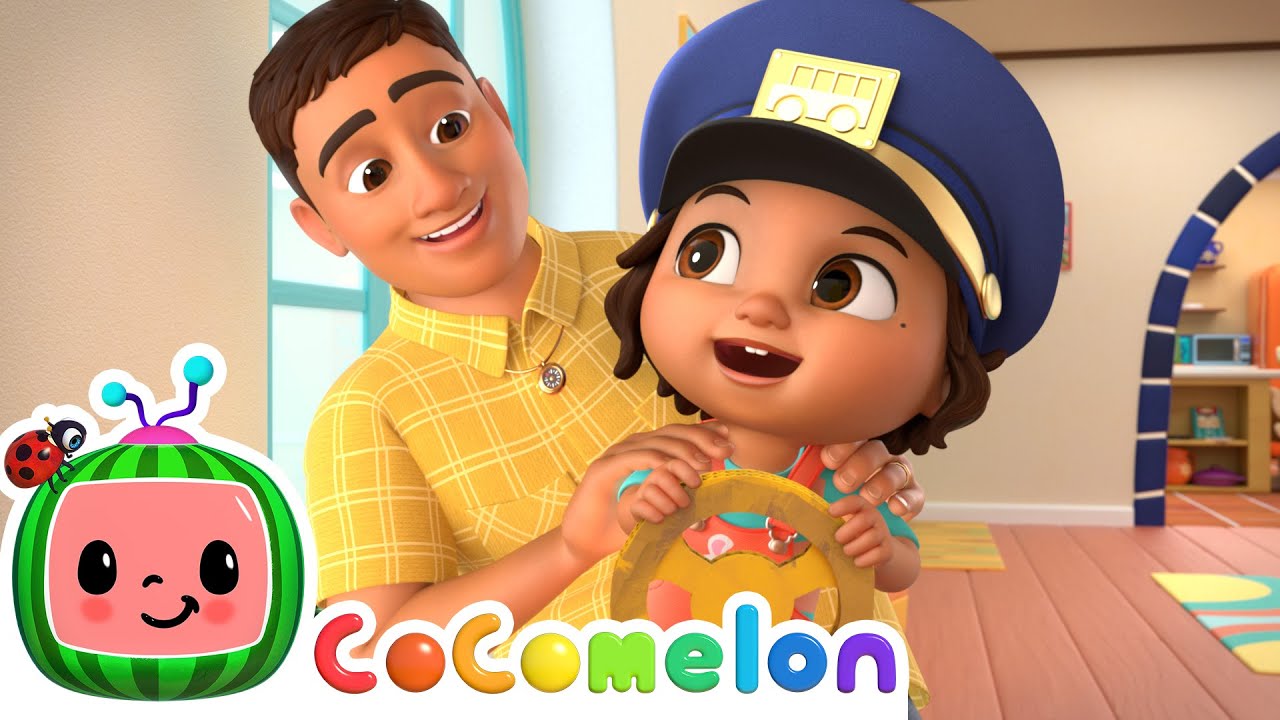 Wheels on the Bus (Nina's Version) | Nina's Familia | CoComelon Nursery Rhymes & Kids Songs