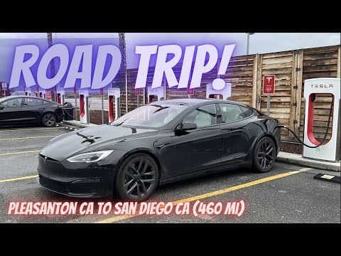 Tesla Road Trip - Pleasanton CA to San Diego CA (460 mi)