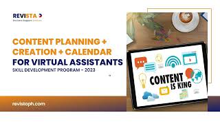 Content Planning + Creation + Calendar Part 1 │Basic VA Training  (Week 2 - Training 3)