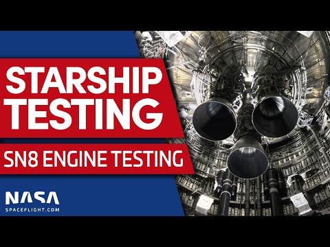 Starship SN8 Raptor Engine Preburner Test