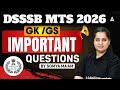 DSSSB MTS GK GS 2026 | DSSSB MTS GK GS Classes 2026 | DSSSB MTS 2026 GK GS By Somya Mam