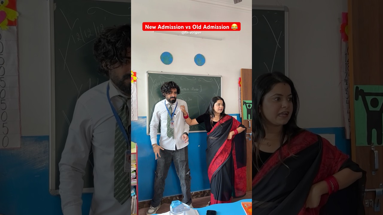 New Admission vs Old Admission 😂 #shorts #ytshorts #teratrigun #newadmission #scholllife