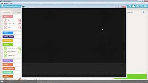 TyranoBuilder 1.8 --- Editing Default Menu