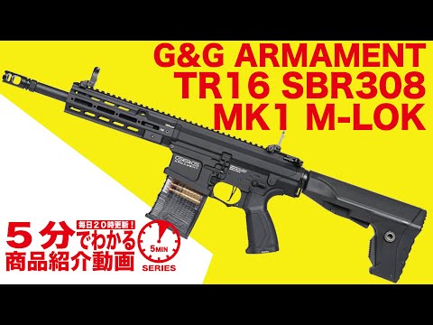 5分でわかる】G&G TR16 SBR308 MK1 M-LOK 電動ガン【Vol.76
