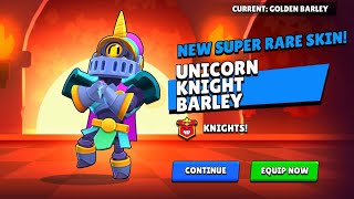 Unicorn Knight Barley Skin in Brawl Stars Oddities Shop