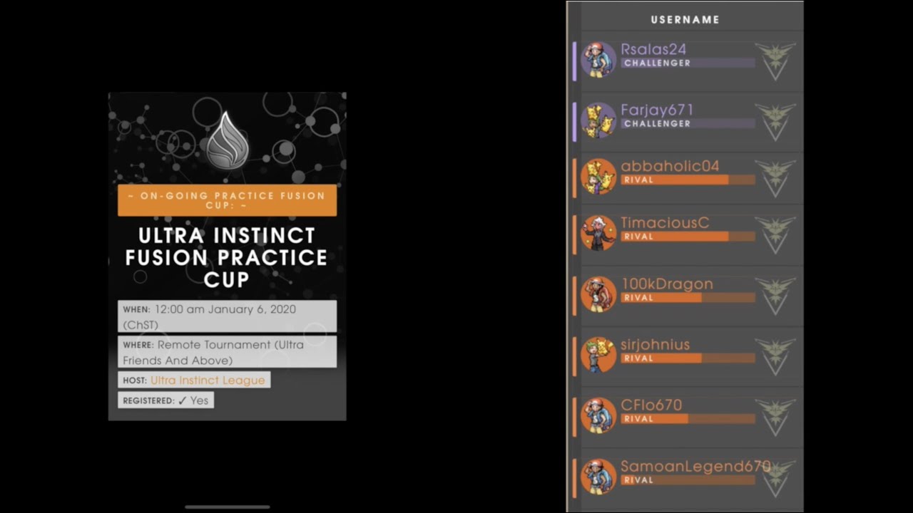 Ultra instinct Fusion Cup Practice