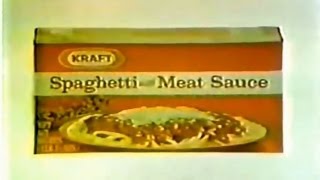 Kraft Spaghetti Meat Sauce Commercial 1974