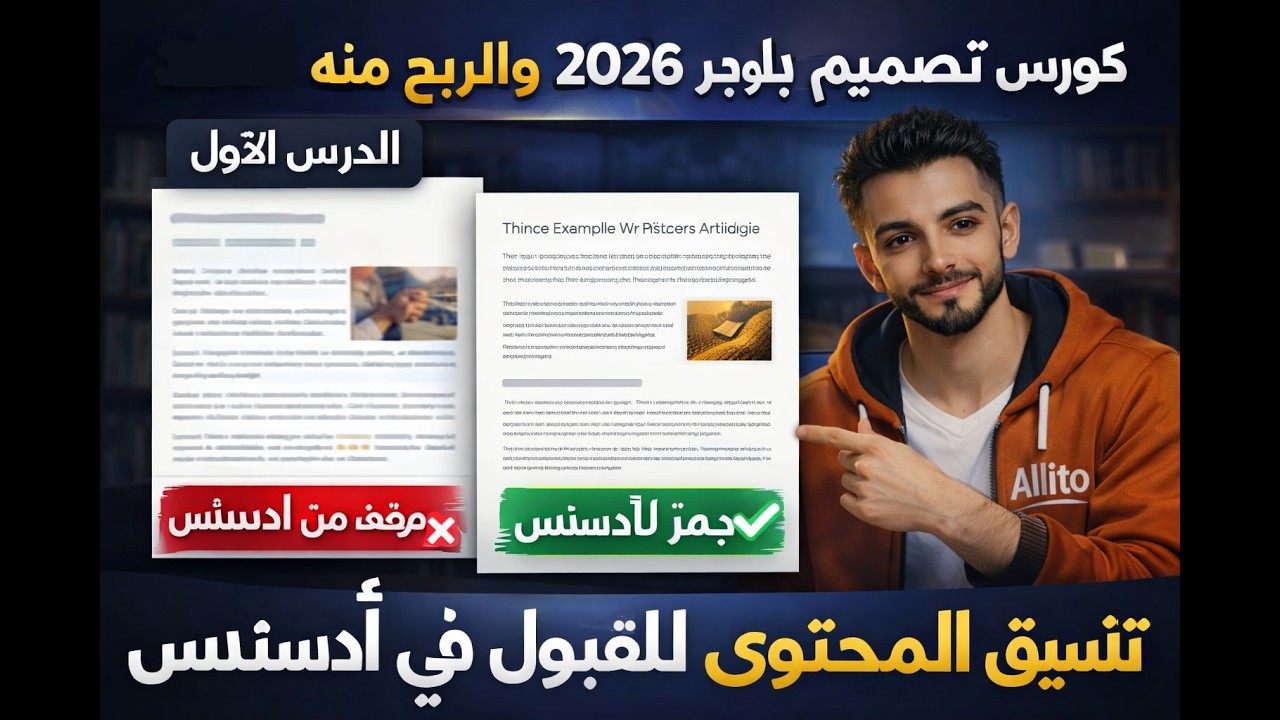 تصميم قالب بلوجر احترافي والربح منه 2026 | الدرس الاول تنسيق المحتوي