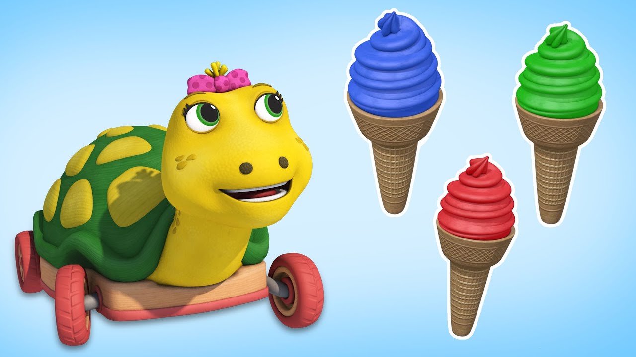 Кольори та цифри Українською — Черепашка — Розвиваючі мультики для дітей — Паровозик Оллі