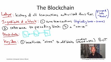 Incentives in Computer Science (Lecture 6.2: The Bitcoin Blockchain)