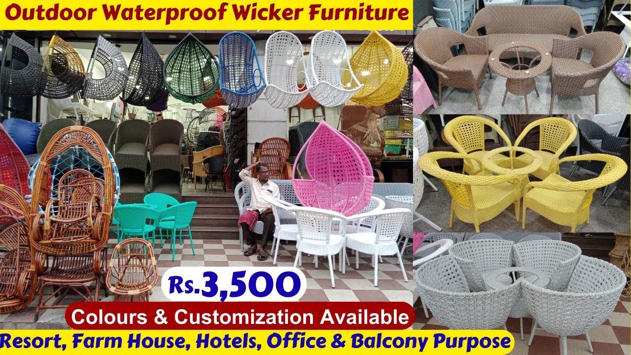 inhouz Water Proof Wicker Furniture Manufacturer In Hyderabad Colors