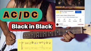Acdc Back In Black Guitar Lesson