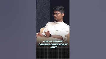 For Freshers: How to Find Off-Campus Drives for IT Jobs 💻 (Tamil) | career advice