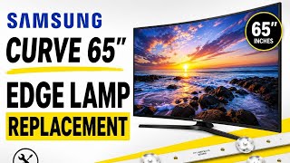 Samsung 65 Curved TV No Picture Edge Lamp Replacement Fix 