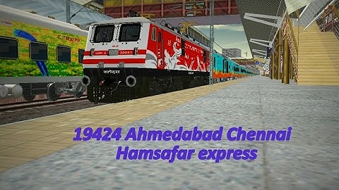 Ahmedabad Chennai Hamsafar express Journey in MSTS Open rails