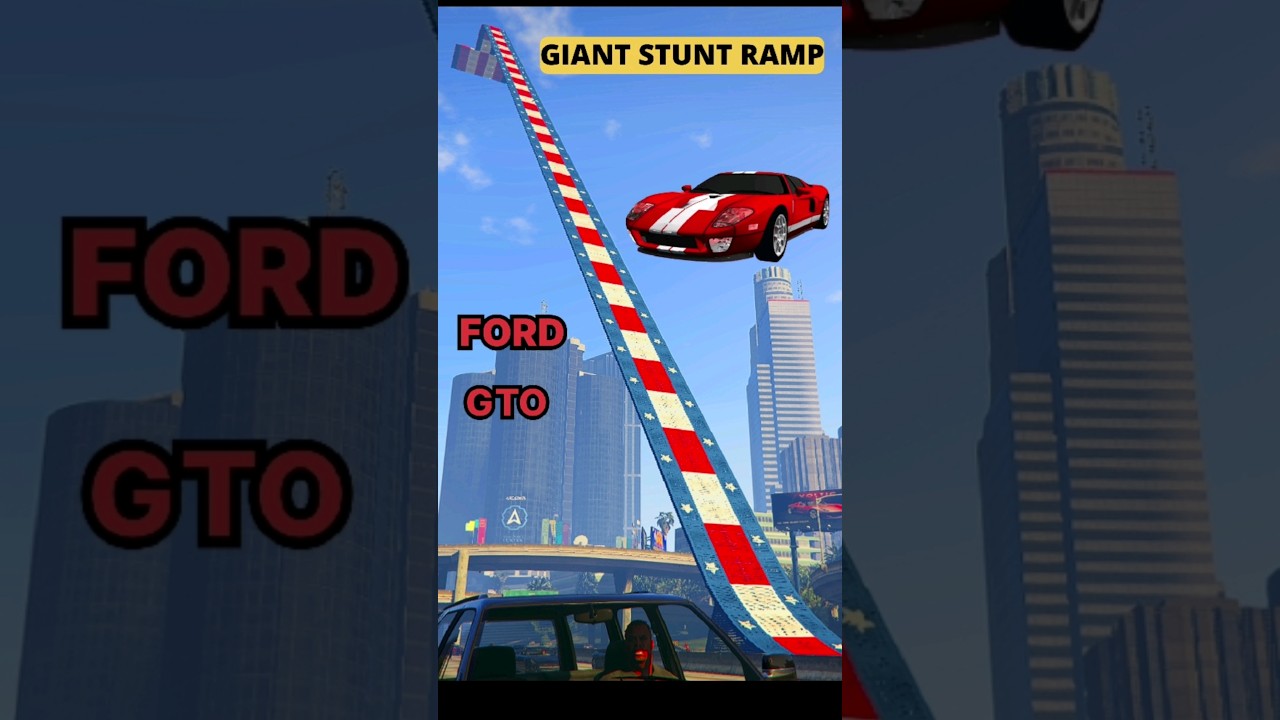 GIANT STUNT RAMP VS VAPID BULLET SUPER GTA 5 CAR! PART 1 