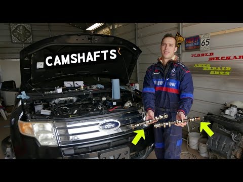 HOW TO REPLACE INTAKE EXHAUST CAMSHAFT ON FORD EDGE FLEX TAURUS LINCOLN MKX MKS MKT MKZ 3.5 3.7 V6