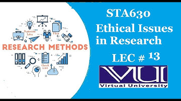 Research Method(STA630| lec# 13 || (URDU) || with easy steps