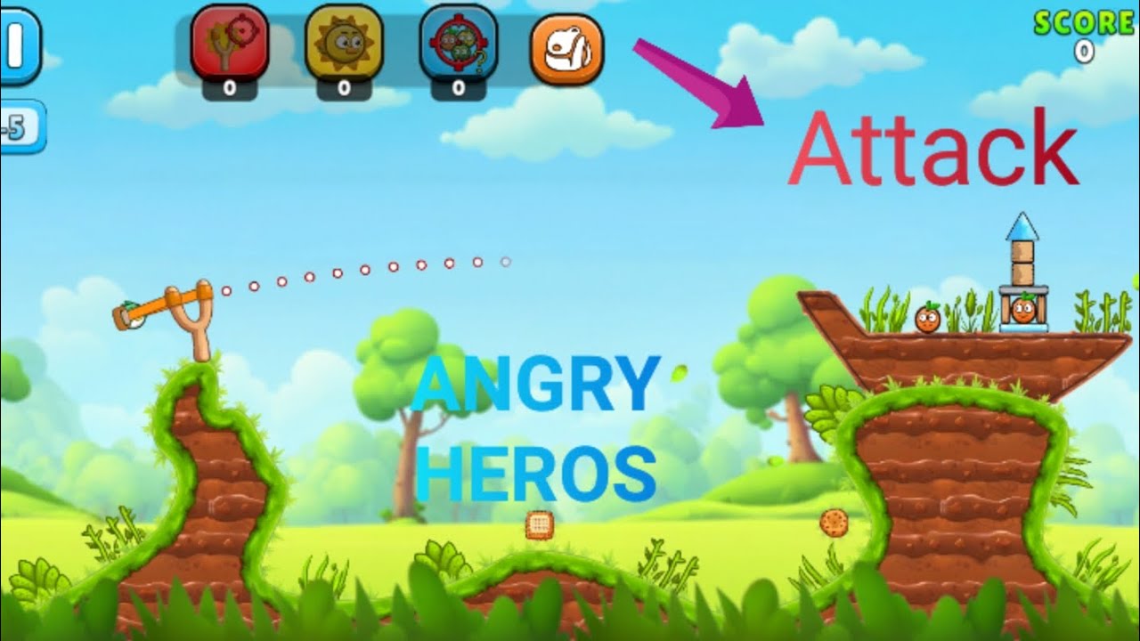 Angry heros game play video 