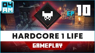 Minecraft Dungeons: Hardcore Survival Series Episode 10 Highblock Halls (1 LIFE Gameplay Commentary)