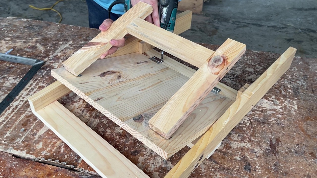 Inspiring Wood Project Ideas for Your Home - Creative Foldable Wooden Bench