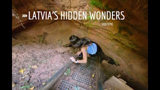 Travel vlog - Exploring Latvia’s Secret Nature : From Underground Lakes to Ancient Sandstone Caves and Cliffs