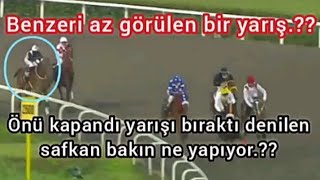 Önü kapandı yarışı bıraktı denilen safkan bakın ne yapıyor.?? Resimi