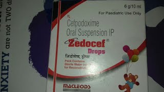 Zedocef Drops { Paediatric use only } use and side effect full hindi reviews. Company Macleods.