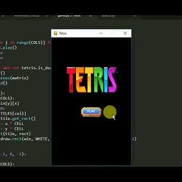 Tetris Game made with python & pygame | #shorts - YouTube