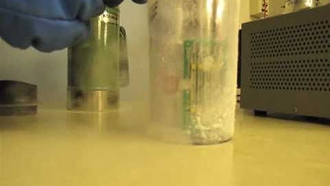 MigaOne Shape Memory Actuator in Liquid Nitrogen! -Miga Motor Company