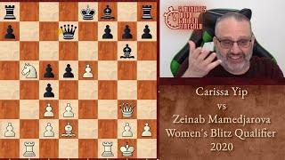 Thumbnail for Five Minutes with Ben: Carissa Yip vs Zeinab Mamedjarova, Women's Blitz Qualifier 2020