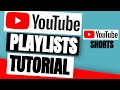 HOW TO MAKE A PLAYLIST FOR YOUR YOUTUBE VIDEOS Shorts