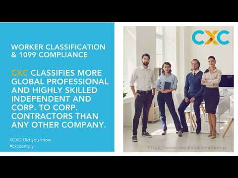 CXC Global provides independent contractor classification in the United States and Canada.