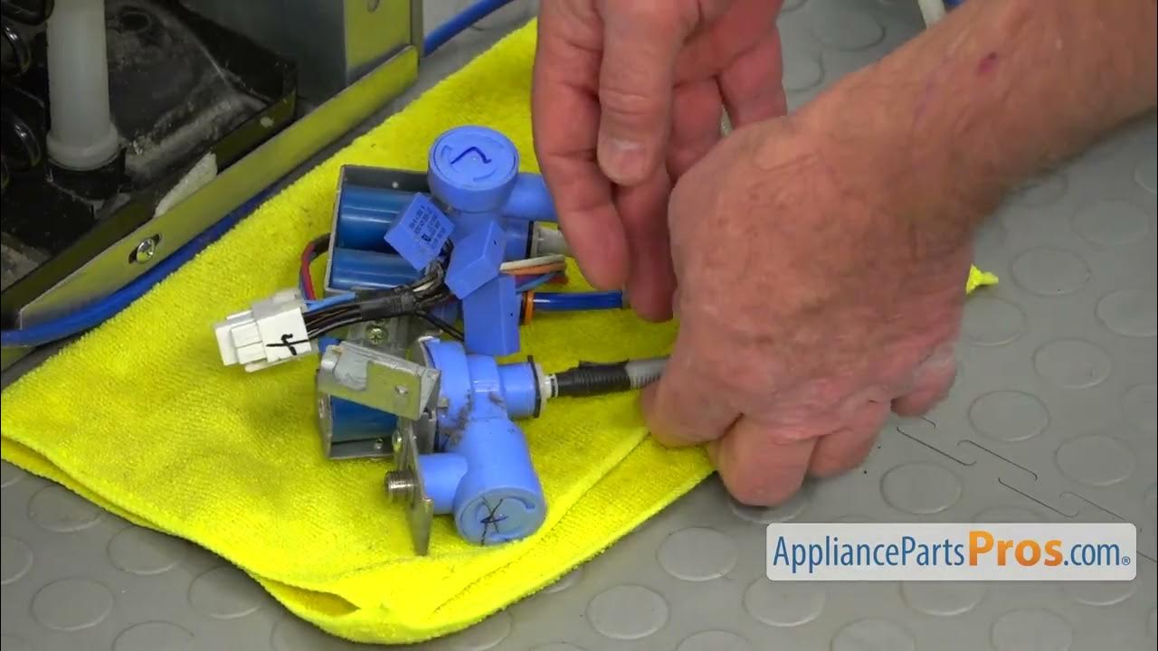 How To LG/Kenmore Refrigerator Water Inlet Valve AJU34125555 YouTube