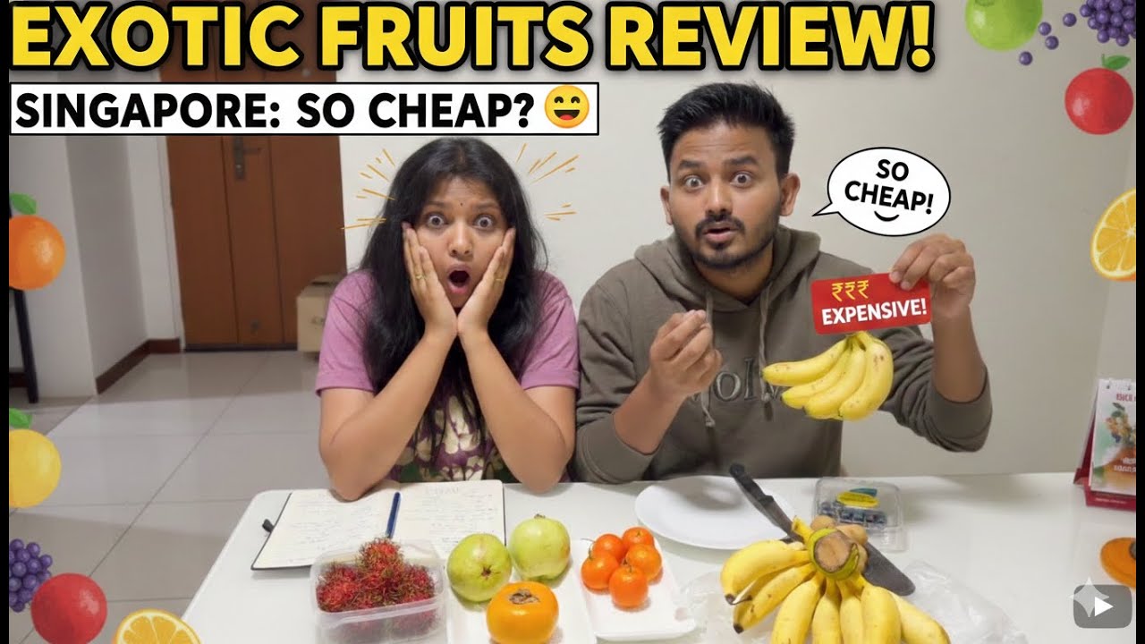 ₹2000 in India 😳 Only $5 in Singapore? Exotic Fruit Review || Taste + Price + Origin (part 1)