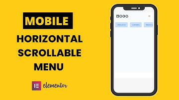 How To Make Mobile Horizontal Scrollable Menu In Elementor || DCreato Academy
