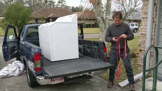 Load a Washer and Dryer in a small Truck by Yourself,  How To!