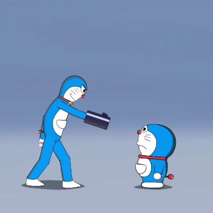 Doraemon vs Evil doraemon bottle flip challenge...