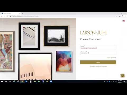 Larson Juhl website tips Requisition List