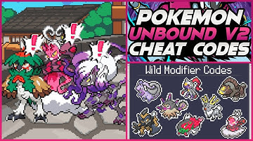 Pokemon Unbound 2.1.0 Working Cheat Codes! (2022) | Hisui Wild Modifier Cheat | Hisui Cheat | Part 2