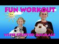 Fun Workout With Stuffed Animals