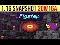 Minecraft 1.16 Snapshot 20w16a Nether Bastion Remnants! Ruined Portals & Pigstep Music Disc