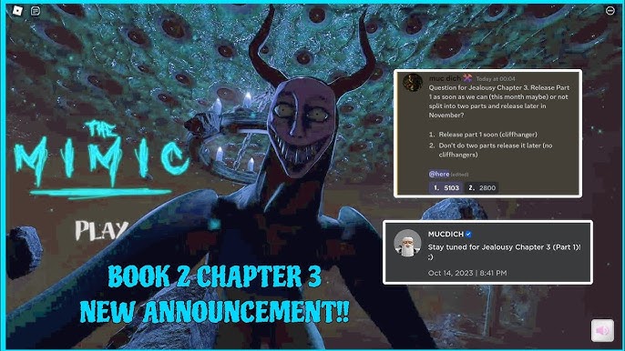 The Mimic Book 2 Chapter 2 - All Jumpscares And Cutscenes (MAXED GRAPHICS)  [Roblox] 