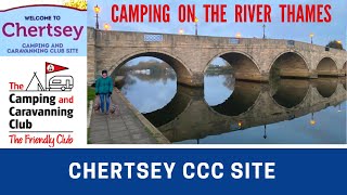 CHERTSEY Camping and Caravanning Club Site and River Thames Walk | Vlog 536