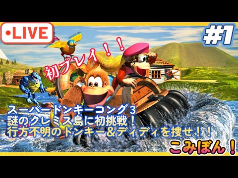 スーパードンキーコング3謎のクレミス島】初プレイ！行方不明となった