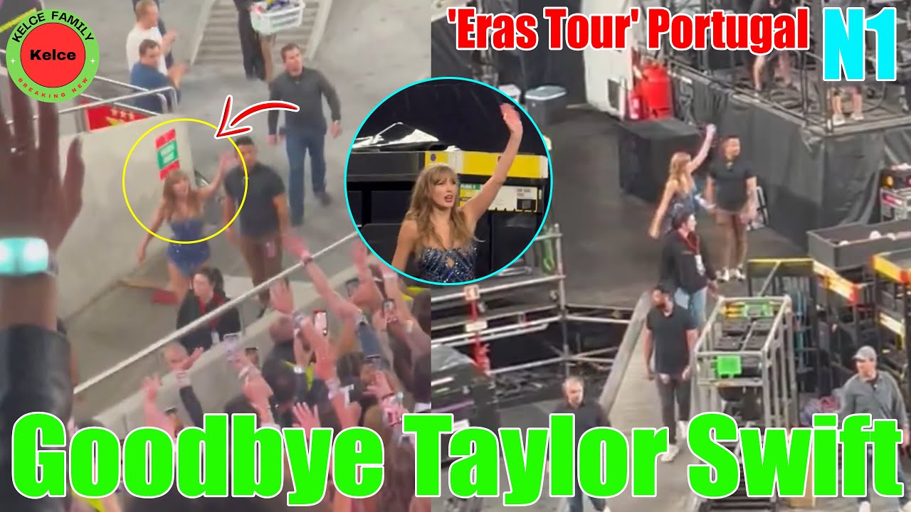 The crowd in Lisbon cheered as Taylor Swift left at night 1 Eras Tour