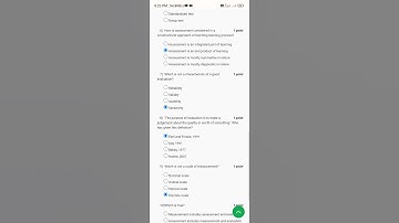 SWAYAM/MOOC course/BES:127- Assessment for Learning -Week 1 Quiz answers