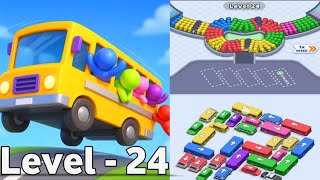 Crowd Escape: bus puzzle level 24 gameplay walkthrough solution 